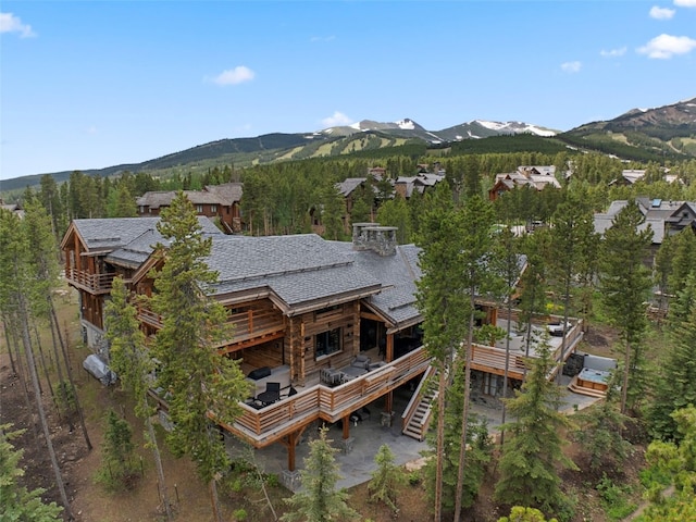 256 Timber Trail Rd, Breckenridge, CO 80424 - birds eye view of property with a mountain view