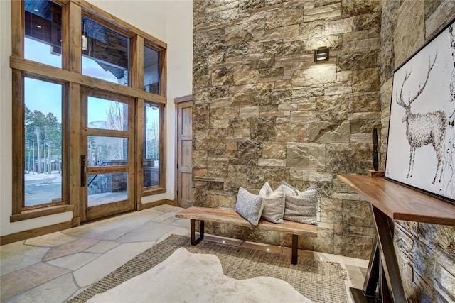 422 Timber Trail Rd, Breckenridge, CO 80424 - living area with stone flooring