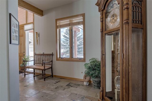 1235 Elk Run Rd, Silverthorne, CO 80498 - sitting room with baseboards and stone tile flooring