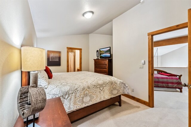 24 Rasor Dr Unit 24, Keystone, CO 80435 - bedroom with lofted ceiling and carpet