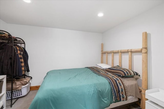 121 Shekel Ln, Breckenridge, CO 80424 - bedroom with recessed lighting and concrete floors