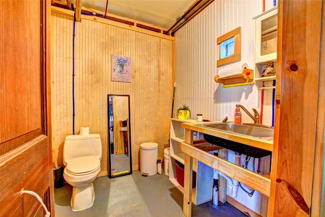 262 Swandyke Ct, Jefferson, CO 80456 - bathroom with toilet and concrete floors