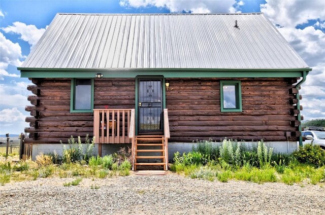 262 Swandyke Ct, Jefferson, CO 80456 - log home featuring log exterior and a metal roof