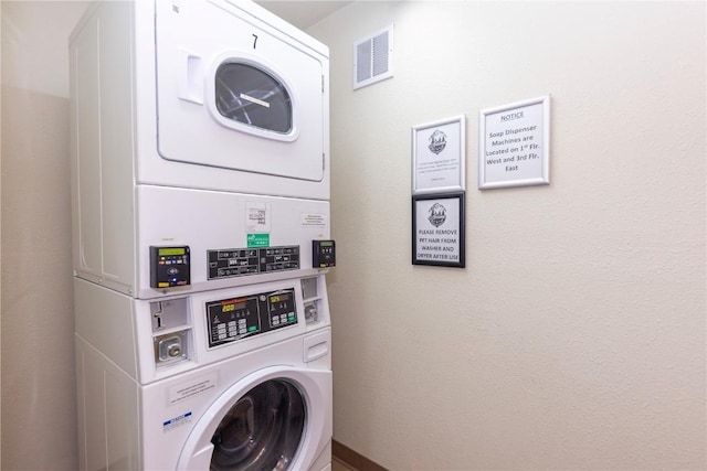 22714 US Highway 6 Unit 5958, Keystone, CO 80435 - laundry room with estacked washer and dryer