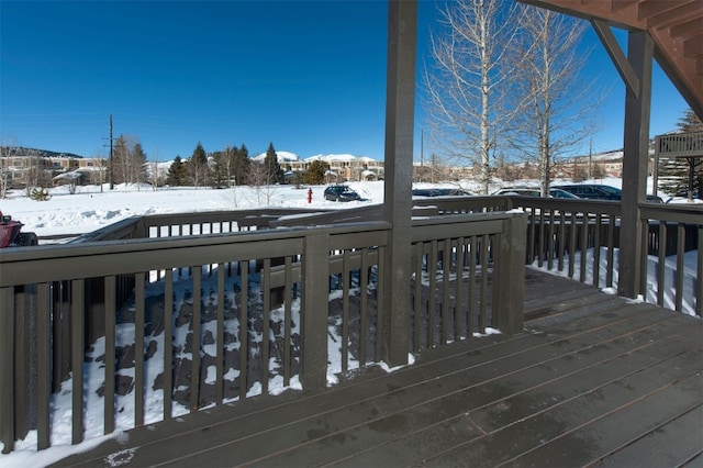 164 Buck Ridge Rd Unit 164, Summit Cove, CO 80435 - view of snow covered deck