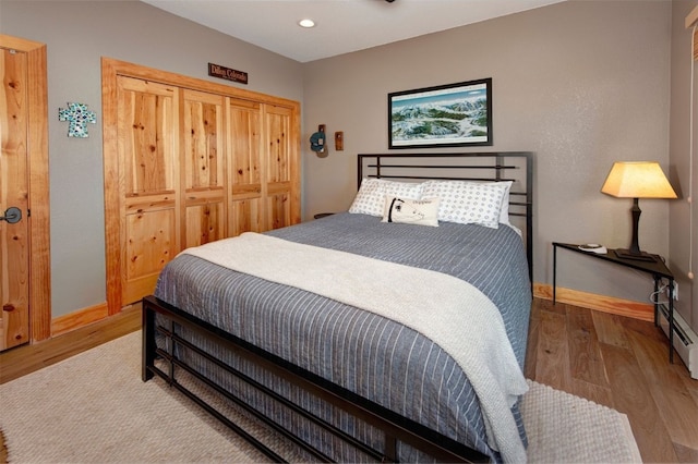 164 Buck Ridge Rd Unit 164, Summit Cove, CO 80435 - bedroom featuring wood finished floors and recessed lighting