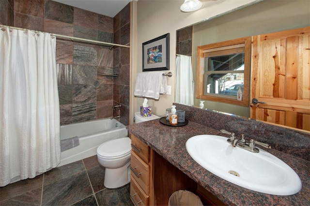 164 Buck Ridge Rd Unit 164, Summit Cove, CO 80435 - bathroom with vanity and shower / bath combination with curtain