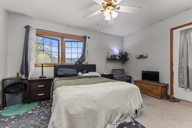 21490 2nd Ave, Milner, CO 80487 - carpeted bedroom with ceiling fan