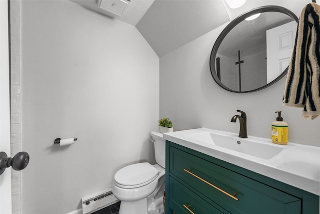 6941 Ryan Gulch Rd Unit 6941, Silverthorne, CO 80498 - bathroom with a baseboard heating unit and vanity