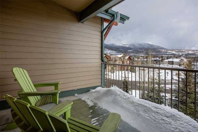 310 S 8th Ave Unit 4, Frisco, CO 80443 - snow covered back of property featuring a mountain view