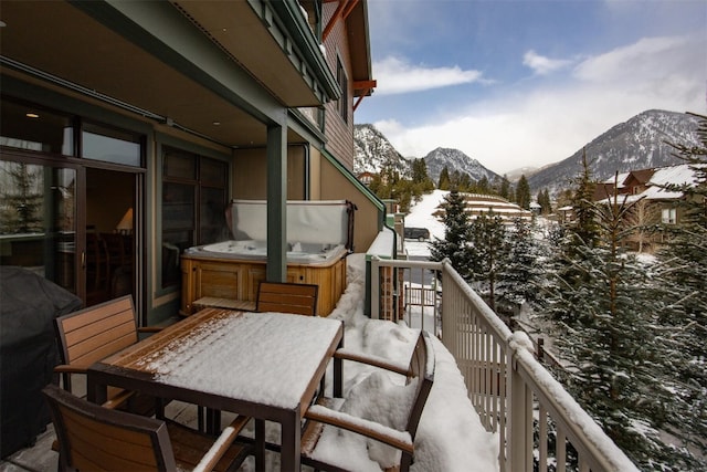 310 S 8th Ave Unit 4, Frisco, CO 80443 - snow covered back of property featuring a mountain view
