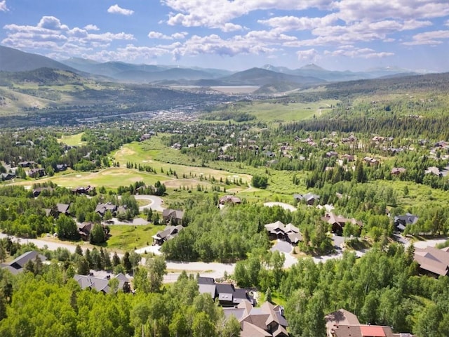 240 Two Cabins Dr, Silverthorne, CO 80498 - aerial perspective of suburban area with a mountain backdrop