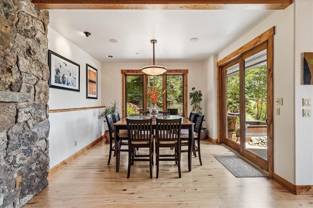 240 Two Cabins Dr, Silverthorne, CO 80498 - dining room with baseboards and light wood-style floors