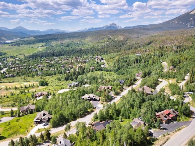 240 Two Cabins Dr, Silverthorne, CO 80498 - aerial view of property's location with mountains and nearby suburban area