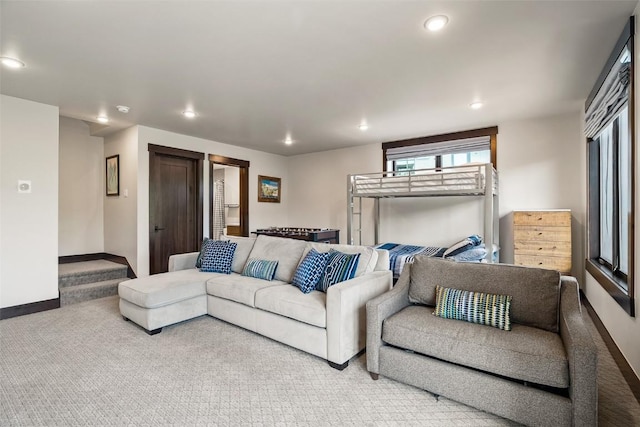 18 Lena Way, Silverthorne, CO 80498 - living area featuring recessed lighting, carpet, and baseboards
