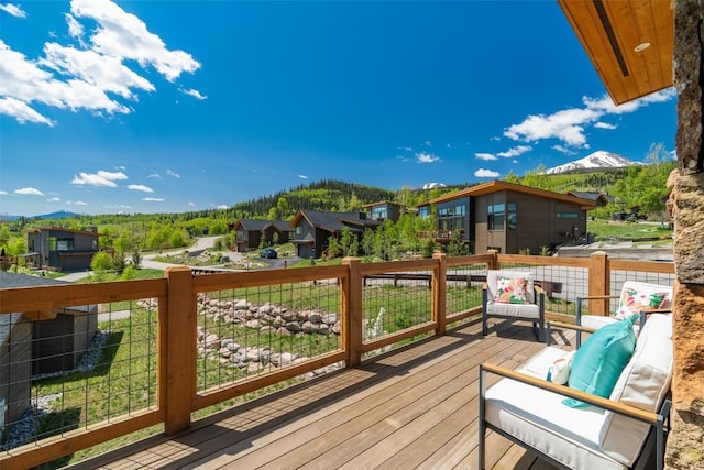 18 Lena Way, Silverthorne, CO 80498 - deck with a mountain view and a residential view