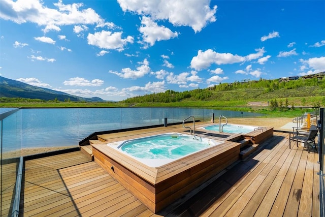18 Lena Way, Silverthorne, CO 80498 - dock area featuring a deck with water view