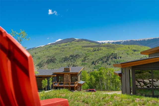18 Lena Way, Silverthorne, CO 80498 - view of mountain backdrop with a heavily wooded area
