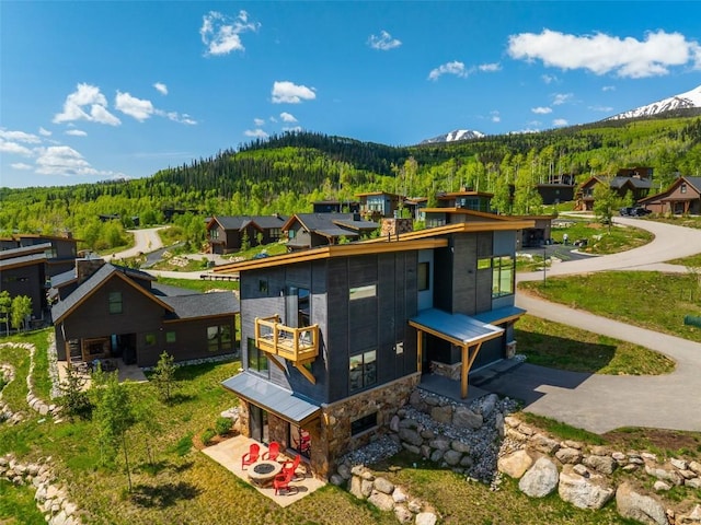 18 Lena Way, Silverthorne, CO 80498 - aerial view of a heavily wooded area and a mountainous background