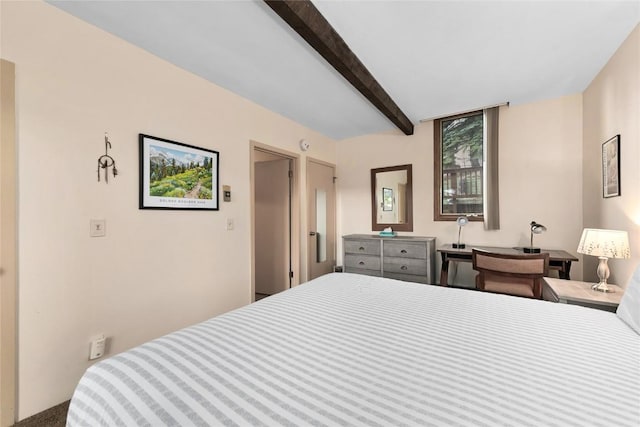2470 Apres Ski Way Unit 103, Steamboat Springs, CO 80487 - bedroom featuring beam ceiling