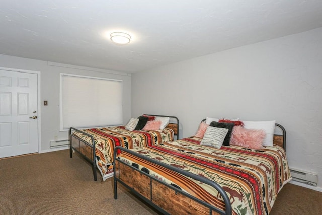 805 Columbine Rd Unit 105, Breckenridge, CO 80424 - bedroom with a baseboard heating unit, baseboard heating, and carpet