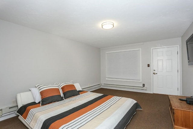 805 Columbine Rd Unit 105, Breckenridge, CO 80424 - bedroom featuring a baseboard heating unit and carpet flooring