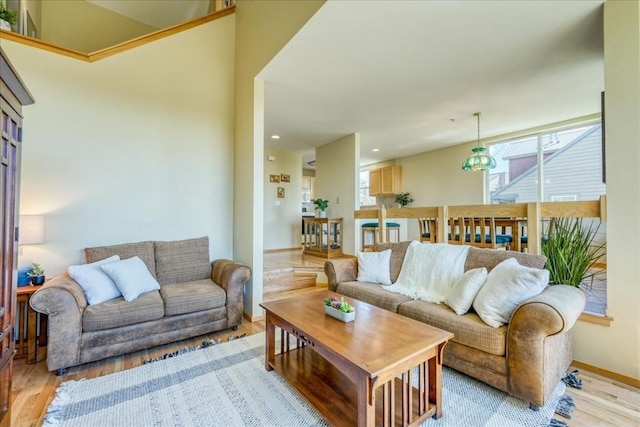 81 Cydney Ln Unit 81A, Silverthorne, CO 80498 - living area with light wood-style floors and recessed lighting