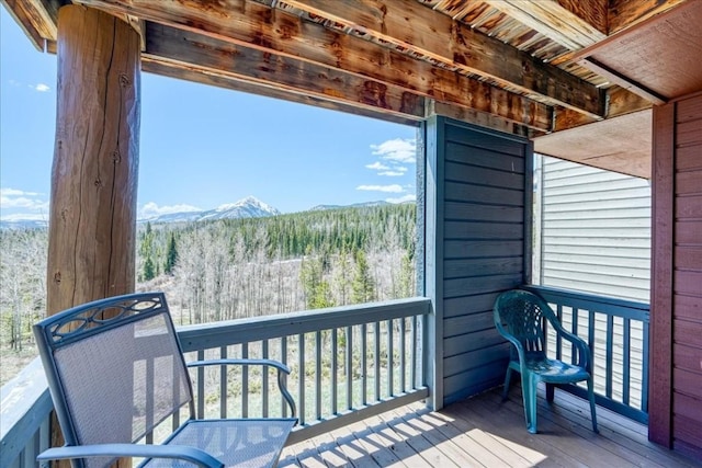 81 Cydney Ln Unit 81A, Silverthorne, CO 80498 - wooden deck with a mountain view