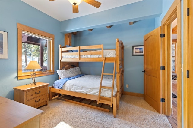 66 Chaparral Ln, Breckenridge, CO 80424 - carpeted bedroom featuring a ceiling fan and baseboards
