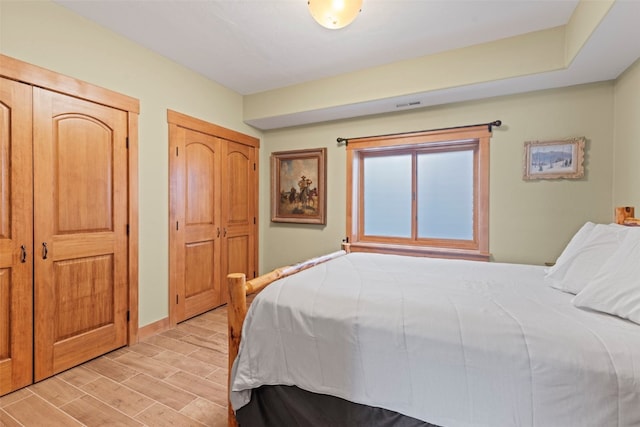 66 Chaparral Ln, Breckenridge, CO 80424 - bedroom with wood tiled floors and baseboards