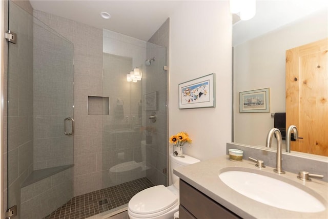 22 Vernon Way, Silverthorne, CO 80498 - bathroom with vanity and a shower stall