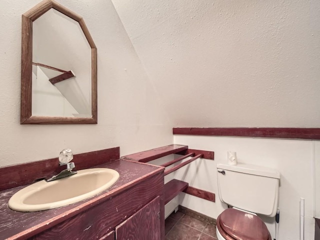 134 Hideaway Ct, Dillon, CO 80435 - half bath featuring vanity and tile patterned flooring