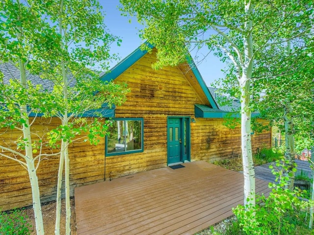 134 Hideaway Ct, Dillon, CO 80435 - view of wooden terrace