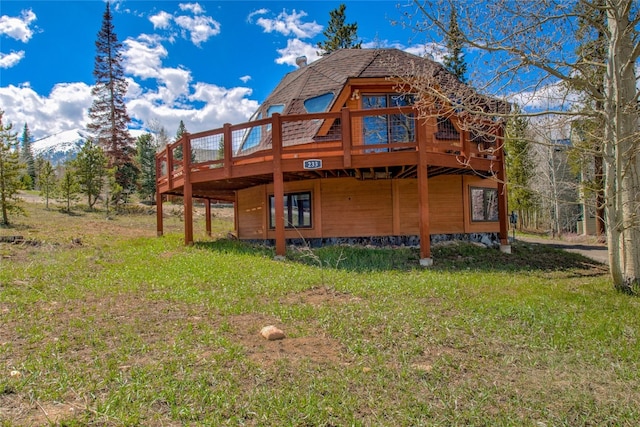 233 Burgundy Cir, Silverthorne, CO 80498 - back of house featuring a wooden deck