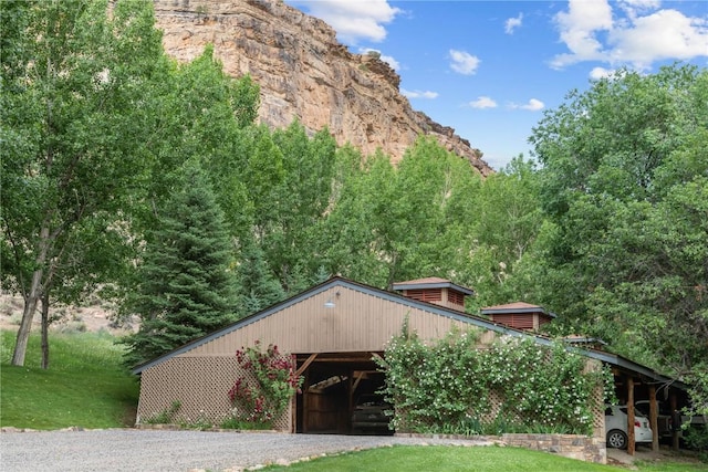 34074 Fruitland Mesa Rd, Crawford, CO 81415 - view of mountain feature featuring a wooded view