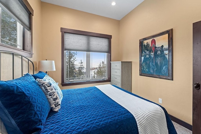 740 Cirrus Way, Granby, CO 80446 - carpeted bedroom featuring baseboards and multiple windows