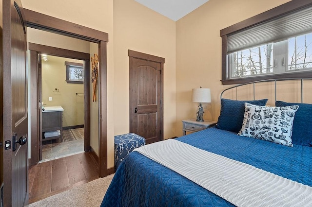 740 Cirrus Way, Granby, CO 80446 - carpeted bedroom featuring baseboards and wood finished floors