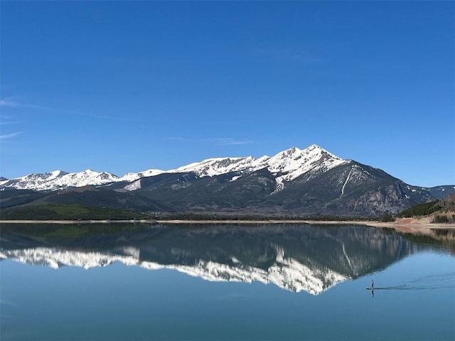 view of water feature featuring a mountain view