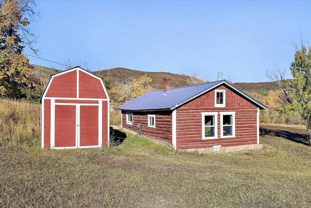 131 W Virginia St, Oak Creek, CO 80467 - view of shed with a mountain view