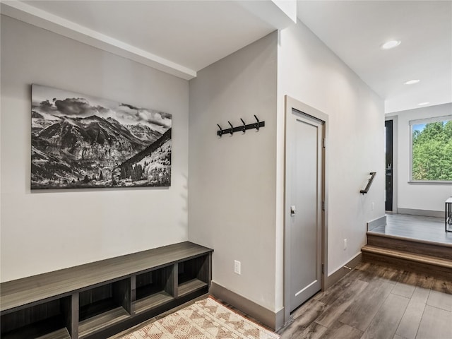 184 Caravelle Dr Unit 20, Keystone, CO 80435 - mudroom with wood finished floors and recessed lighting