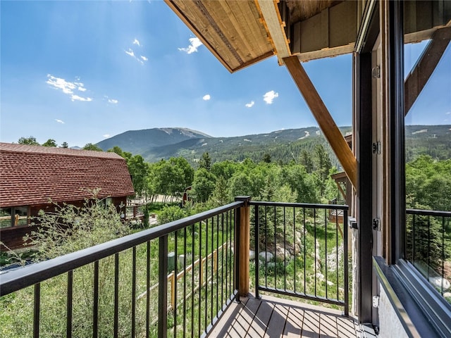184 Caravelle Dr Unit 20, Keystone, CO 80435 - balcony featuring a mountain view and a view of trees