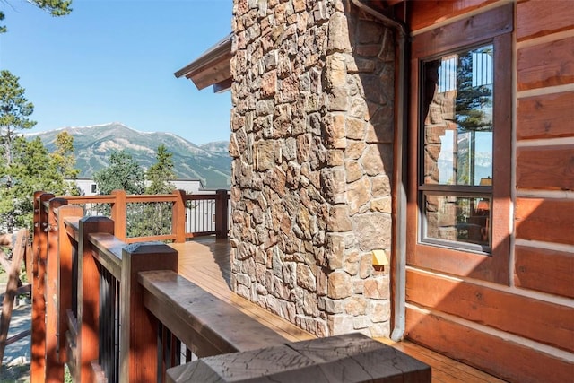 150 N Fuller Placer Rd, Breckenridge, CO 80424 - exterior space with a deck with mountain view