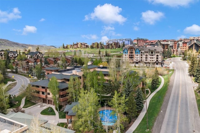aerial perspective of suburban area