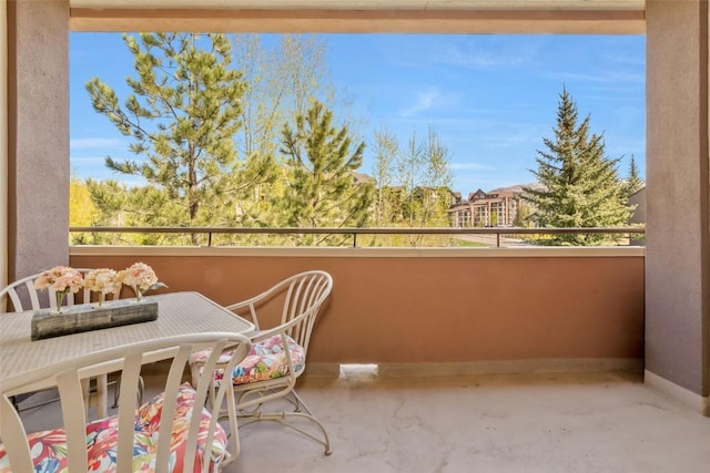 view of balcony