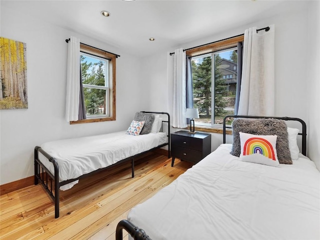 511 Fairview Blvd, Breckenridge, CO 80424 - bedroom with light wood-style flooring and recessed lighting