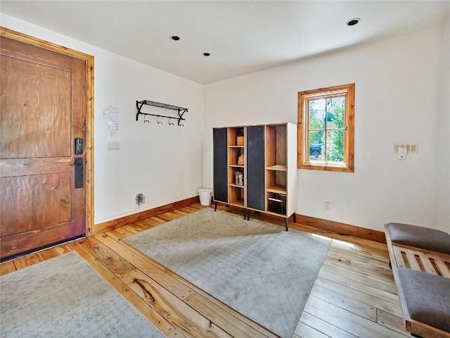511 Fairview Blvd, Breckenridge, CO 80424 - foyer featuring baseboards and hardwood / wood-style floors