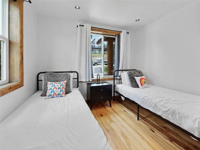 511 Fairview Blvd, Breckenridge, CO 80424 - bedroom with light wood-style floors and recessed lighting
