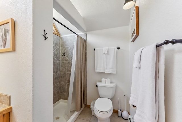 1375 Roberts Rd, Alma, CO 80440 - bathroom featuring tile patterned floors, tiled shower, and vanity