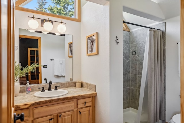 1375 Roberts Rd, Alma, CO 80440 - full bathroom featuring vanity and a shower stall