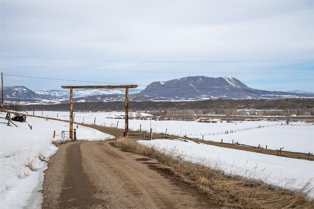 26395 County Road 33a, Steamboat Springs, CO 80487 - view of dirt / gravel road with a mountain view